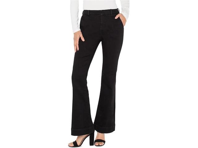 (取寄) リバプールロサンゼルス レディース ミッドライズ フレア トラウザーズ Liverpool Los Angeles women Mid-Rise Flare Trousers Black Rinse