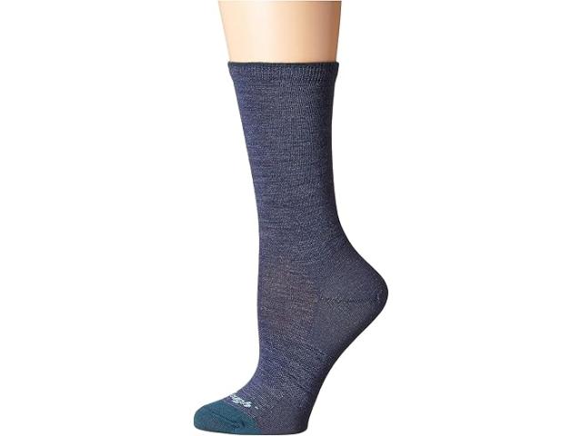 (取寄) ダーンタフバーモント レディース ソリッド ベーシック クルー ライト Darn Tough Vermont women Solid Basic Crew Light Denim