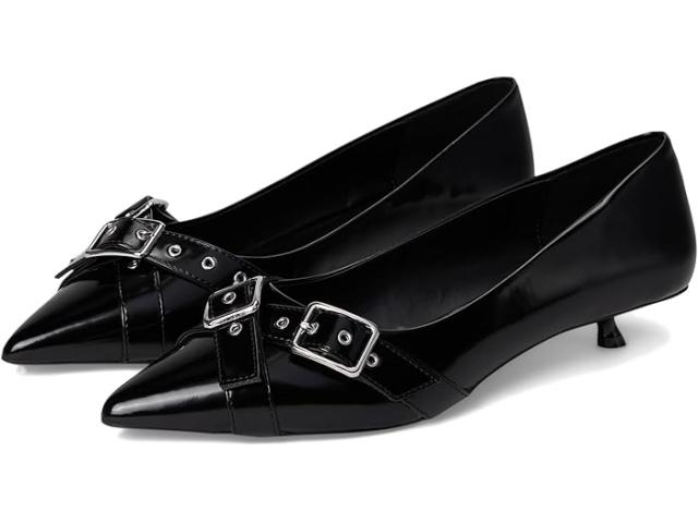 (取寄) フリーピープル レディース ソー 90s キトン ヒール Free People women So 90s Kitten Heels Black Vegan Leather