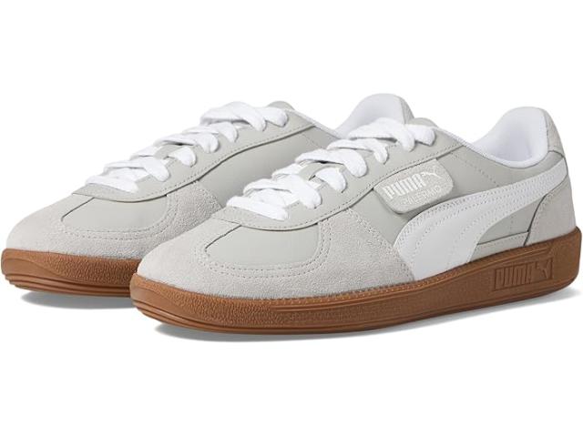 (取寄) プーマ メンズ パレルモ シューズ PUMA men Palermo Shoes Puma White/Cool Light Gray/Puma Gold