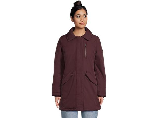 (取寄) マイケルコース レディース ダウン ジャケット W/ フォー ファー カラー MICHAEL Michael Kors women Down Jacket w/ Faux Fur Collar M826556B74 Burgundy