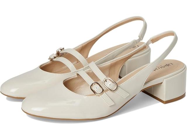 (取寄) ライフストライド レディース ベアトリス スリングバック シューズ LifeStride women Beatrice Slingback Shoes Almond Milk Patent