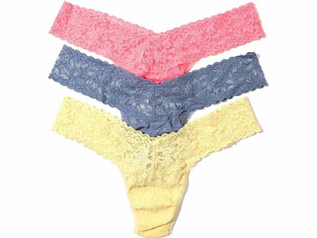 (取寄) ハンキー パンキー レディース ブリーズ ナチュラル トング 3-パック Hanky Panky women Hanky Panky Breathe Natural Thong 3-Pack Buttercup Celeste Blue Ballet Pinkの通販は