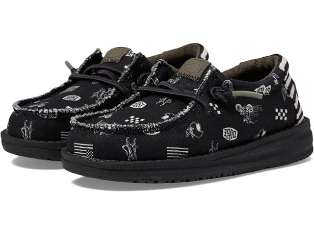 (取寄) ヘイデュードキッズ ボーイズ ウォーリー クール ディーズ (トドラー) Hey Dude Kids boys Wally Cool Dudes (Toddler) Blackの通販は 13,954円