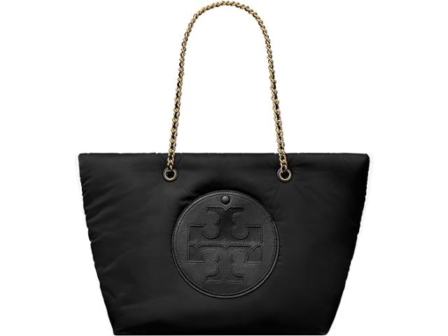 (取寄) トリーバーチ レディース エラ パフィー チェイン トート Tory Burch women Tory Burch Ella Puffy Chain Tote Black