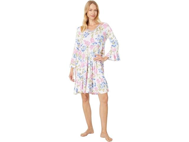 (取寄) トミーバハマ レディース V-ネック ロング スリーブ スリープシャツ Tommy Bahama women V-Neck Long Sleeve Sleepshirt Cream Floralの通販は 9,804円