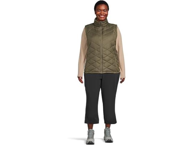 (取寄) コロンビア レディース プラス サイズ ヘブンリー リ ベスト Columbia women Plus Size Heavenly II Vest Stone Green