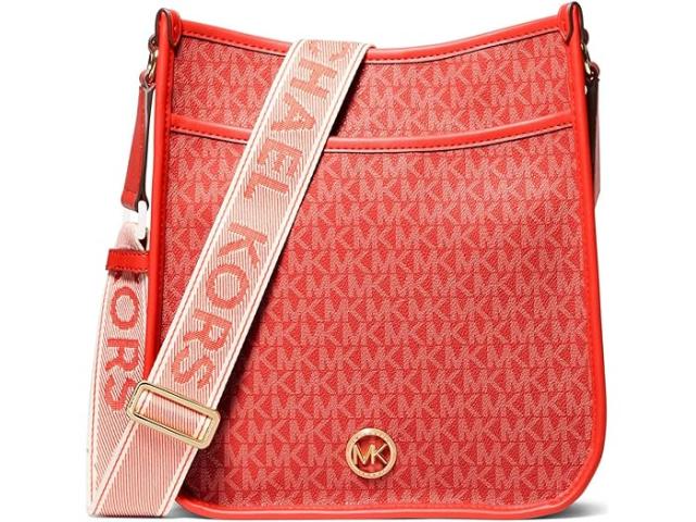 (取寄) マイケルコース レディース ルイサ ラージ ノース サウス メッセンジャー MICHAEL Michael Kors women MICHAEL Michael Kors Luisa Large North South Messenger Spiced Coralの通販は