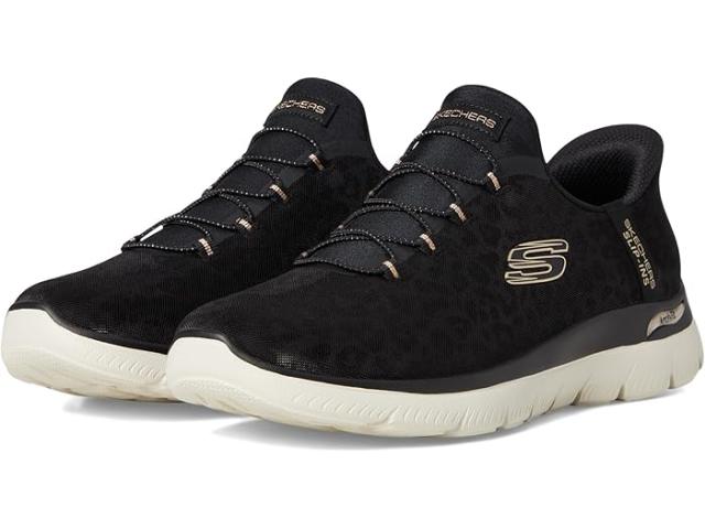 (取寄) スケッチャーズ レディース アーチ フィット サミッツ ハンズ フリー スリップインズ SKECHERS women Arch Fit Summits Hands Free Slip-Ins Black Gold