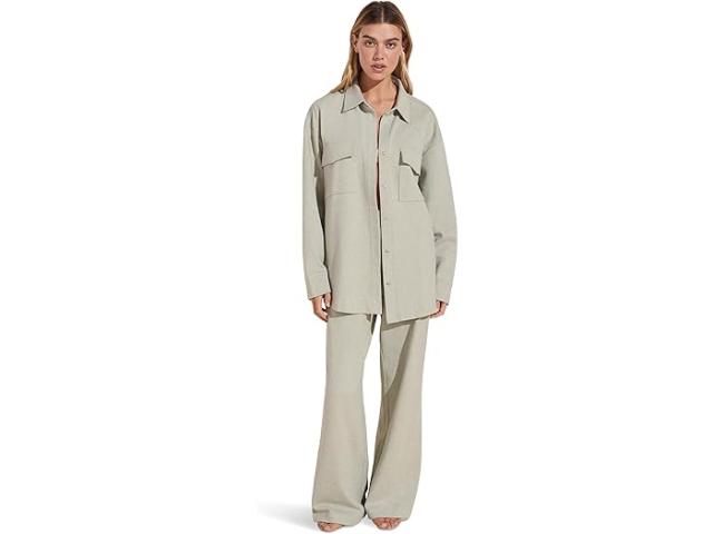 (取寄) エバージェイ レディース ラグゼ スウェッツ - ザ シャケット Eberjey women Luxe Sweats - The Shacket Botanical Zen Greenの通販は 27,591円