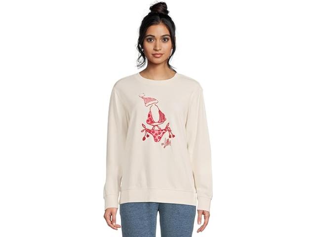 (取寄) リリー ピュリッツァー レディース バラッド ロング スリーブ スウェットシャツ Lilly Pulitzer women Ballad Long Sleeve Sweatshirt Coconut