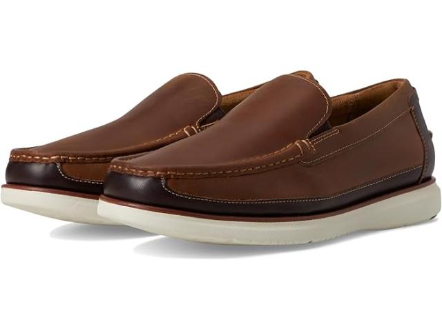 (取寄) フローシャイム メンズ トロピックス モック トゥ ヴェニーシャン スリッポン Florsheim men Tropics Moc Toe Venetian Slip-On Brown Crazy Horse
