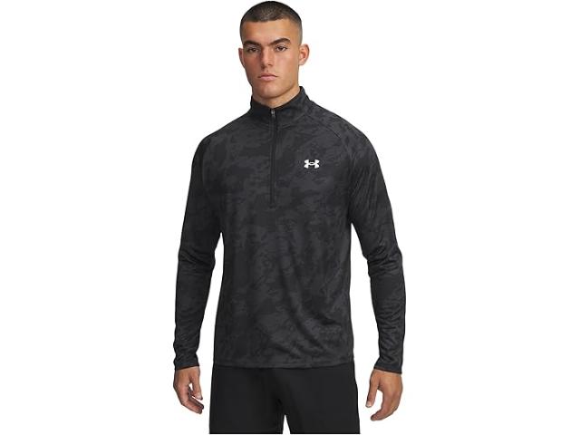 (取寄) アンダーアーマー メンズ Ua テック 1/2 ジップ Under Armour men UA Tech 1/2 Zip Black/White