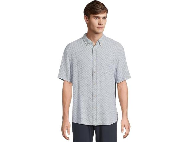 (取寄) ファリティ メンズ ショート スリーブ ブリーズ シャツ Faherty men Short Sleeve Breeze Shirt Fish Scale Redux