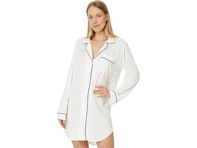 (取寄) エバージェイ レディース ジゼル ナイトシャツ Eberjey women Gisele Nightshirt Pure Ivory/Navy