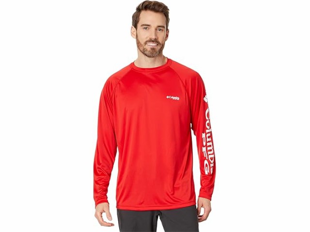 (取寄) コロンビア メンズ ターミナル タックル L/S シャツ Columbia men Columbia Terminal Tackle L/S Shirt Red Spark/White Logoの通販は