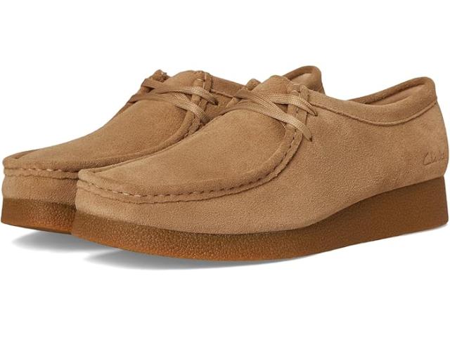 (取寄) クラークス レディース ワラビー エボ シューズ Clarks women Wallabee EVO Shoes Dark Sand Suede