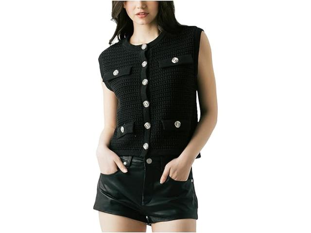 (取寄) ブランクニューヨーク レディース ライディング ザ ウェーブ セーター ベスト Blank NYC women Riding The Wave Sweater Vest Black