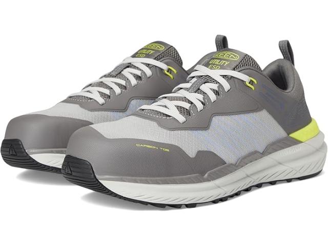 (取寄) キーン ユーティリティ メンズ エスド ワーク スニーカー (カーボン-ファイバー トゥ) KEEN Utility men Speedworks ESD Work Sneakers (Carbon-Fiber Toe) Steel Grey/Vintage Indigo
