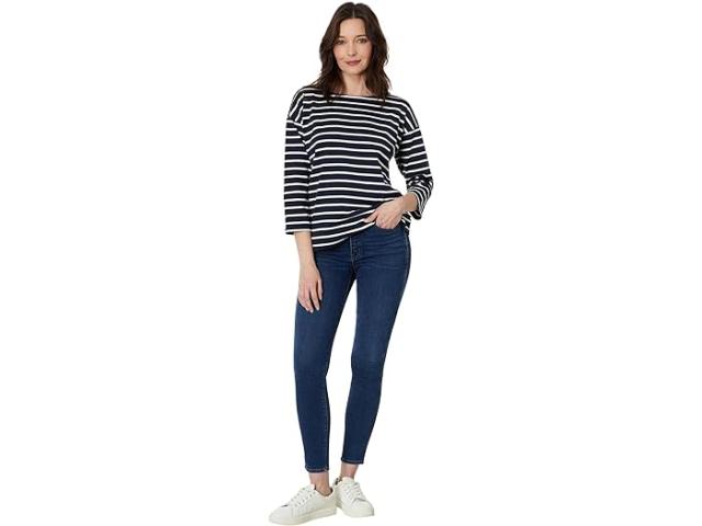(取寄) エルエルビーン レディース ヘリテージ マリナー ボートネック 3/4 スリーブ ストライプ L.L.Bean women L.L.Bean Heritage Mariner Boatneck 3/4 Sleeve Stripe Classic Navy/Sailcloth