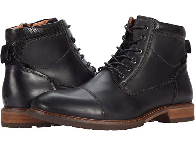 (取寄) フローシャイム メンズ ロッジ キャップ トゥ レース-アップ ブート Florsheim men  Lodge Cap Toe Lace-Up Boot Black Crazy Horseの通販はその他ブーツ
