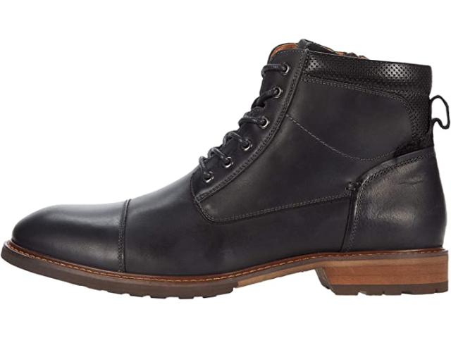(取寄) フローシャイム メンズ ロッジ キャップ トゥ レース-アップ ブート Florsheim men  Lodge Cap Toe Lace-Up Boot Black Crazy Horseの通販は