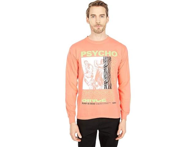 (取寄) メンズ サイコ アクティブ ロング スリーブ ティー SURF IS DEAD men SURF IS DEAD Psycho Active Long Sleeve Tee Bright Salmonの通販は 7,082円