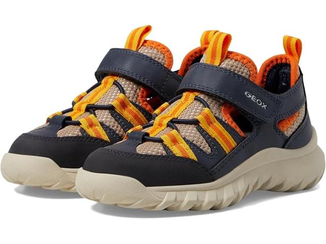 (取寄) ジェオックス キッズ ボーイズ シンビョス 1 (トドラー/リトル キッド/ビッグ キッド) Geox Kids boys Simbyos 1 (Toddler/Little Kid/Big Kid) Blue/Beigeの通販は