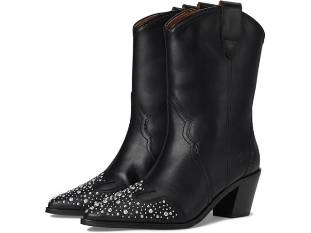 (取寄) フライ レディース サラ ウィングチップ スタッズ Frye women Sara Wingtip Stud Black