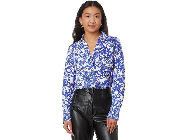 (取寄) リリー ピュリッツァー レディース マルレナ Upf 50+ ボタン ドゥ Lilly Pulitzer women Lilly Pulitzer Marlena Upf 50+ Button Do Deeper Coconut Ride With Me Engineered Chillylillyの通販は