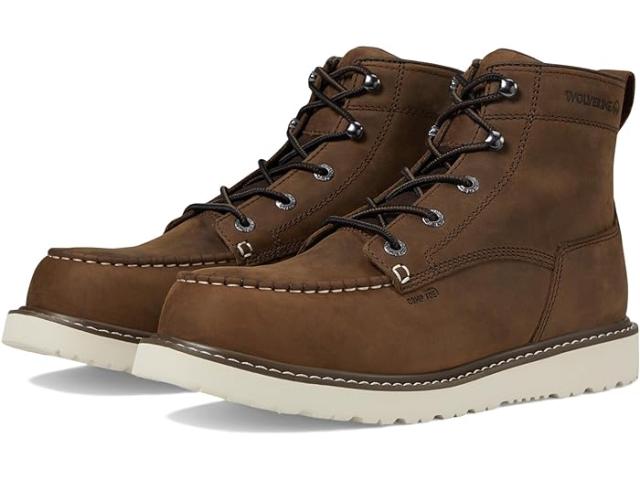(取寄) ウルヴァリン メンズ トレード ウェッジ 6 アンライン コンポジット トゥ Wolverine men Wolverine Trade Wedge 6" Unlined Composite Toe Dark Brownの通販は 29,068円