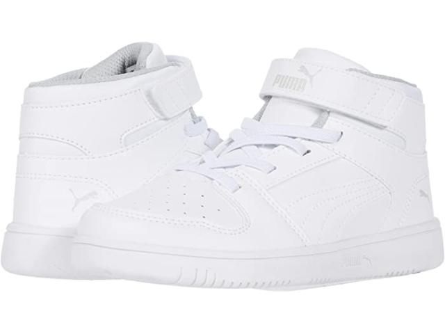 (取寄) プーマ キッズ キッズ リバウンド レイアップ Sl V ピーエス (リトル キッド) PUMA Kids kids  Rebound Layup SL V PS (Little Kid) Puma White/Gray Violetの通販は 19,260円