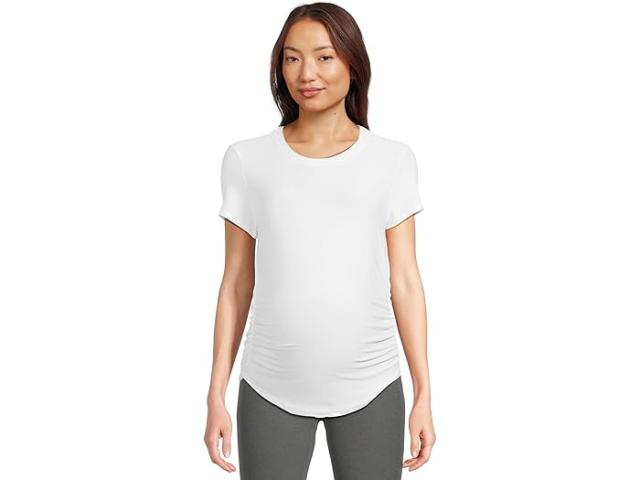 (取寄) ビヨンドヨガ レディース フェザーウェイト ワン アンド オンリー マタニティ ティー Beyond Yoga women Featherweight One And Only Maternity Tee Cloud White