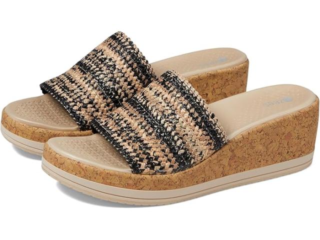 (取寄) ビジーズ レディース ランナウェイ スリップ-オン ウェッジ スライド Bzees women Bzees Runaway Slip-On Wedge Slides Black Fabricの通販は 17,130円