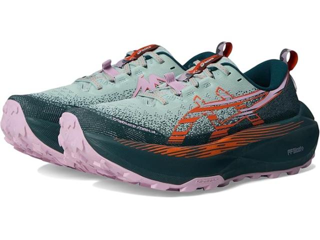 (取寄) アシックス レディース トラブーコ マックス 4 ASICS women Trabuco Max 4 Cold Moss/Nova Orange