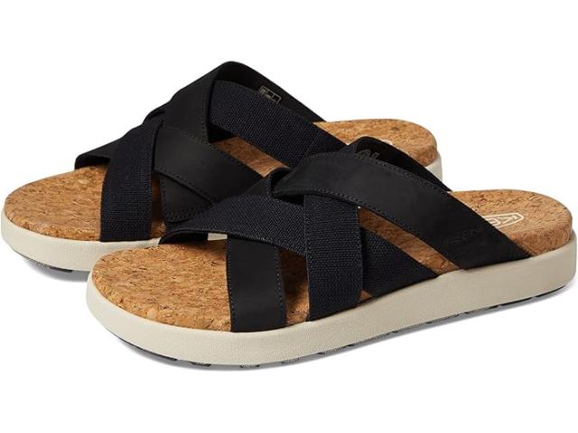 (取寄) キーン レディース エル ミックスド スライド KEEN women Elle Mixed Slide Black/Birch