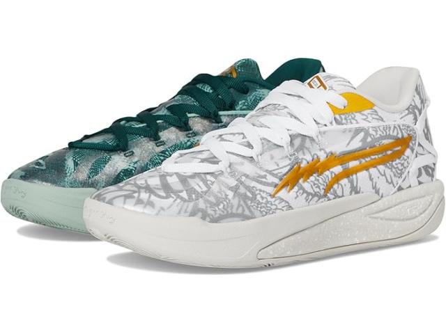 (取寄) プーマ レディース ステューイ ハリー ポッター バスケットボール シューズ PUMA women Stewie Harry Potter Basketball Shoes White/Green Terrain