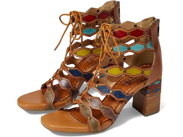 (取寄) ラルティストバイスプリングステップ レディース アールデコ L'Artiste by Spring Step women L'Artiste by Spring Step Artdeco Camel Multi