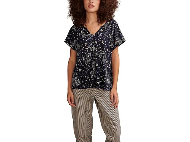 (取寄) ラッキーブランド レディース イージー プリンテッド ヨーク ティー Lucky Brand women Easy Printed Yoke Tee Navy Multiの通販は
