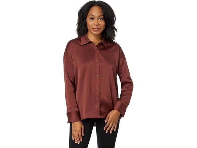 (取寄) リセ レディース クリスティン ステッチド サテン シャツ Lysse women Lysse Kristin Stitched Satin Shirt Auburnの通販は 15,527円