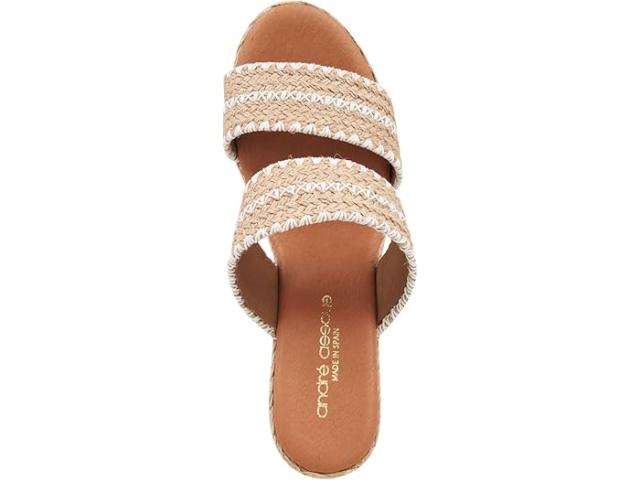 (取寄) アンドレアスース レディース ノリータ ラフィア Andre Assous women Andre Assous Nolita Raffia Natural/Whiteの通販は