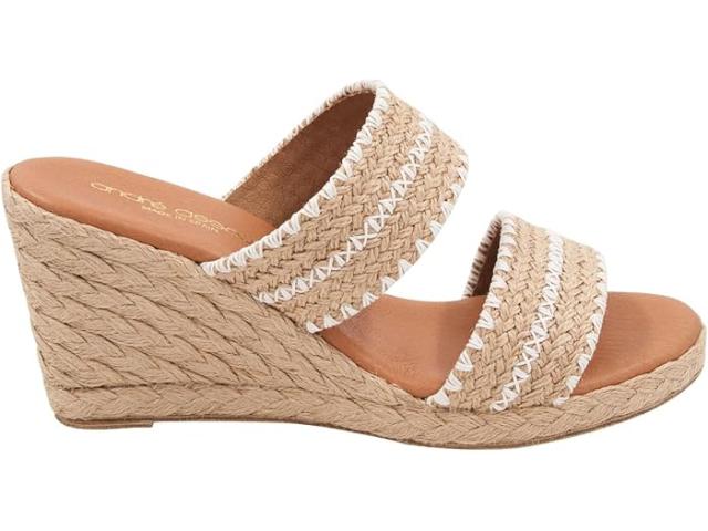 (取寄) アンドレアスース レディース ノリータ ラフィア Andre Assous women Andre Assous Nolita Raffia Natural/Whiteの通販は