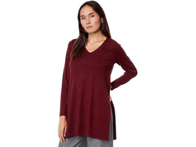 (取寄) アイリーン フィッシャー レディース V-ネック チュニック Eileen Fisher women V-Neck Tunic Red Cedarの通販は 24,346円