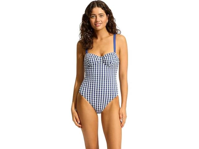 (取寄) シーフォリー レディース ベラ アンダーワイヤー ワンピース Seafolly women Bella Underwire One-Piece Ultramarin