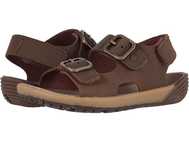 (取寄) メレル キッズ ボーイズ ベア ステップス サンダル (トドラー) Merrell Kids boys Merrell Kids Bare Steps Sandal (Toddler) Brownの通販は 12,652円