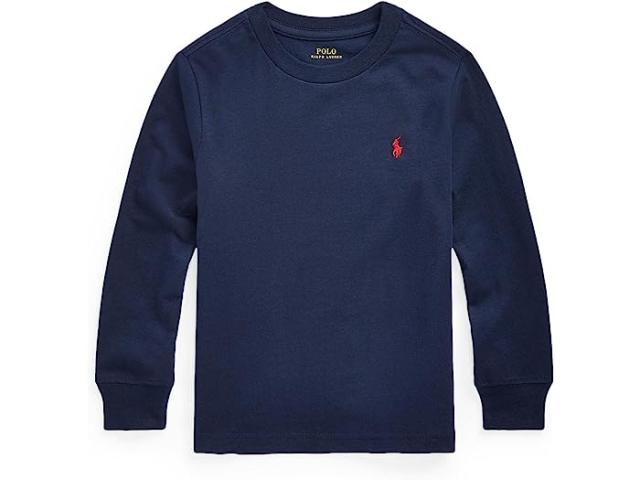 (取寄) ラルフローレン キッズ ボーイズ コットン ジャージ ロング スリーブ ティー (リトル キッズ) Polo Ralph Lauren Kids boys Polo Ralph Lauren Kids Cotton Jersey Long Sleeve Tee (Little Kids) Cruise Navyの通販は 12,480円