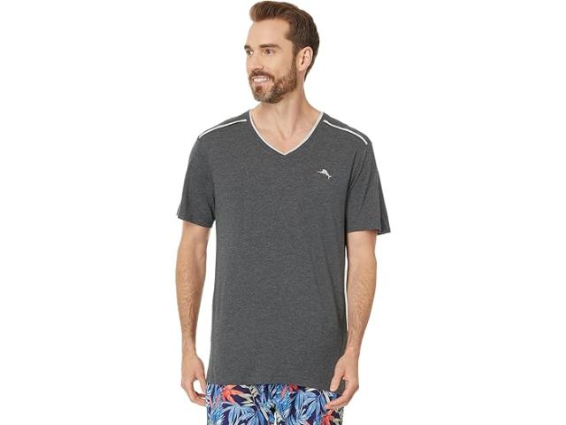 (取寄) トミーバハマ メンズ トップ ショート スリーブ  Bahama men Top Short Sleeve Faded Black