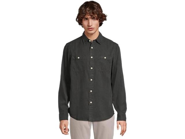 (取寄) ファリティ メンズ ザ トライド アンド トゥルー シャンブレー ワークシャツ Faherty men The Tried And True Chambray Workshirt Durango Black