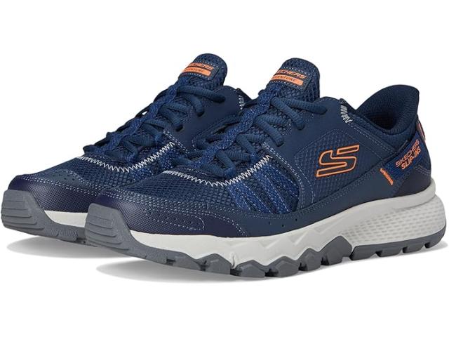 (取寄) スケッチャーズ メンズ ダイナマイト アット ハンズ フリー スリップ-イン SKECHERS men SKECHERS Dynamite AT Escapar Hands Free Slip-in Navy/Orange