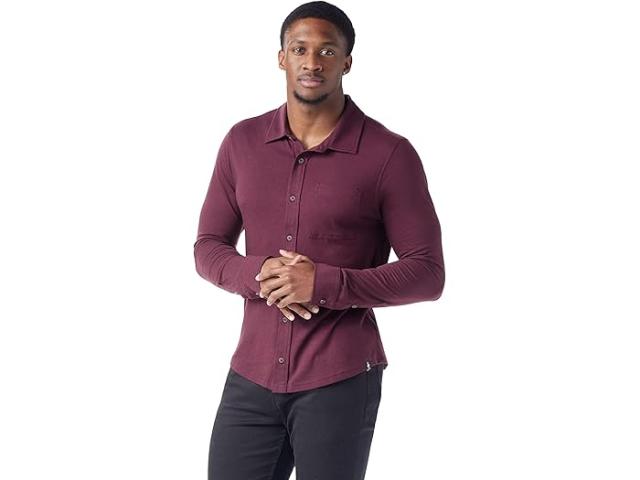 (取寄) スマートウール メンズ ロング スリーブ ボタン アップ Smartwool men Smartwool Long Sleeve Button Up Eggplantの通販は